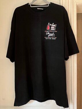 Vintage NASCAR/  Dale Earnhardt Day April 29, 2005 black  s/s t-shirt :Size 2XL